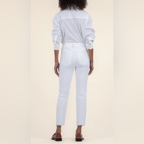 Kut From the Kloth Rachael High Rise Mom Jean White Size 6 Fab Ab - Picture 9 of 11